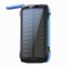 PowerBank F33W, 33500 mAh (21500), solar, с зарядкой беспроводной, черно-синий. 0