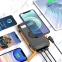 PowerBank F33W, 33500 (21500 mAh), solar, с зарядкой беспроводной, черно-оранжевый. 3
