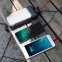 PowerBank i26W Solar,c фонариком и беспроводной зарядкой, 26800 (20500 mAh), чёрный с синим. 4
