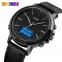 Часы SKMEI 1652 Black / Black (металл корпус , чёрный дисплей) 2