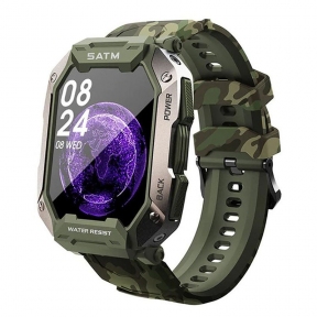 Часы C 20 Smart Watch Bluetooth, зелёный камуфляж.